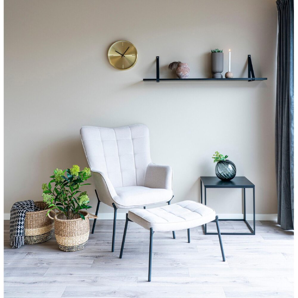 gouden geruisloze wandklok 30 cm afbeelding 4