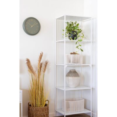 groene geruisloze wandklok 30 cm afbeelding 3