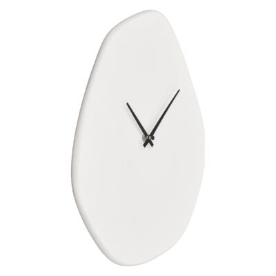 organische offwhite design wandklok afbeelding 2