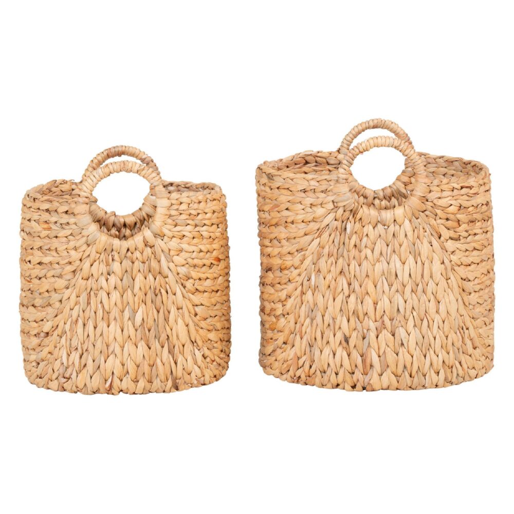 ronde jute opbergmanden set afbeelding 2