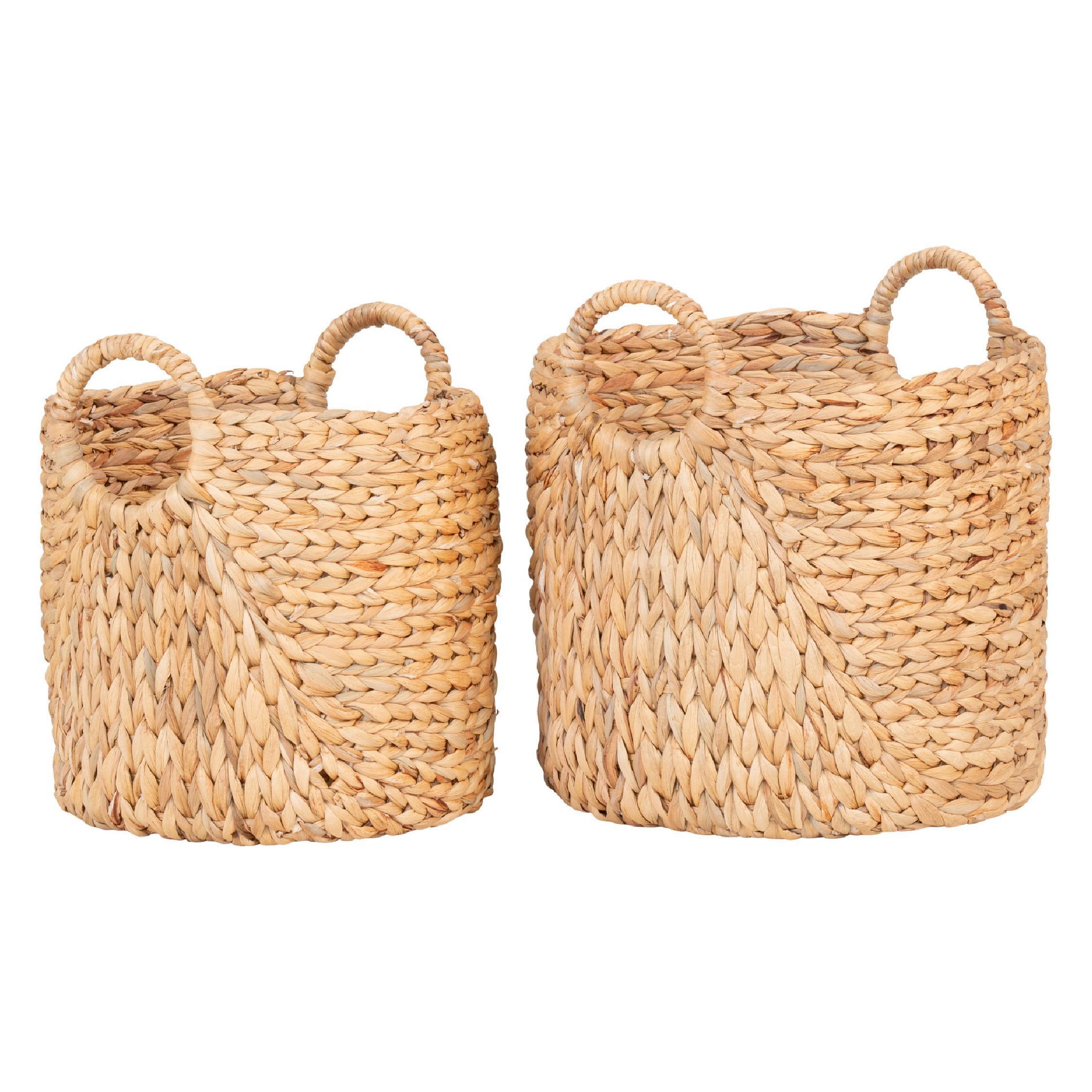 ronde jute opbergmanden set afbeelding 1