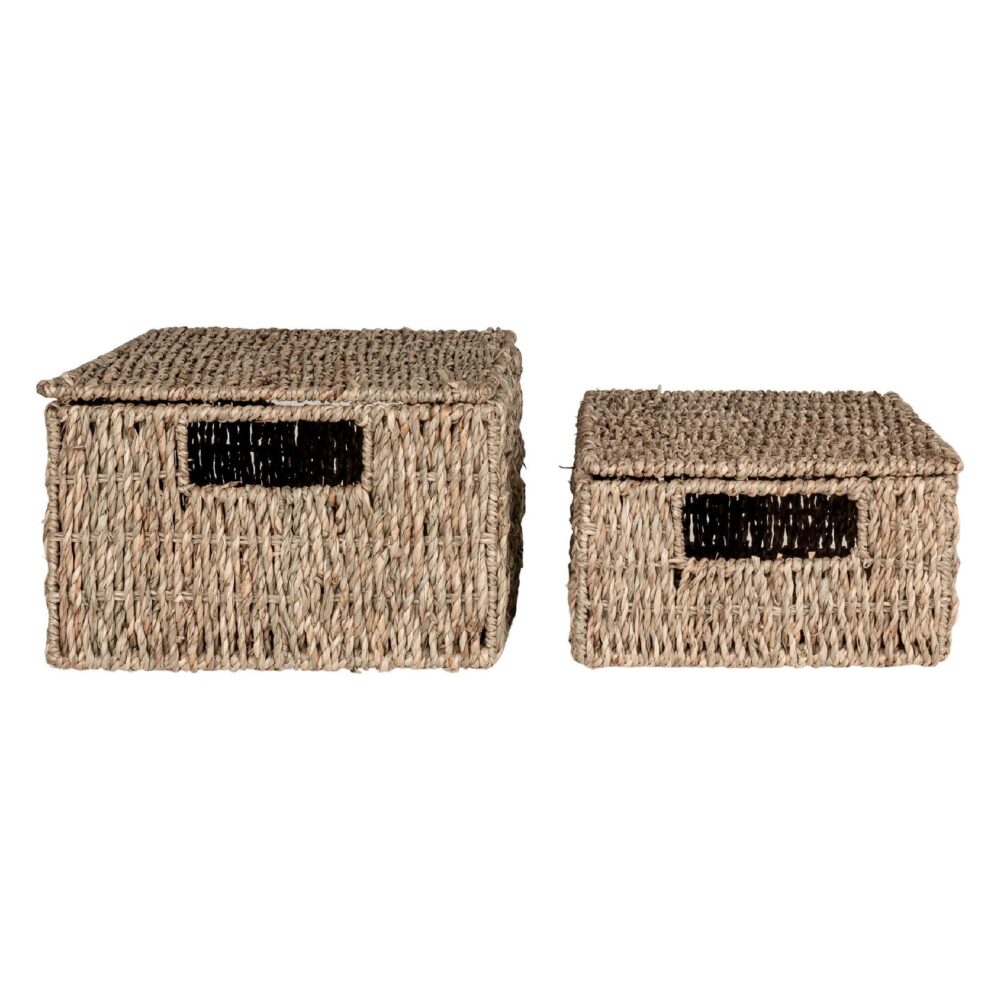 zeegras opbergmanden met deksel afbeelding 2