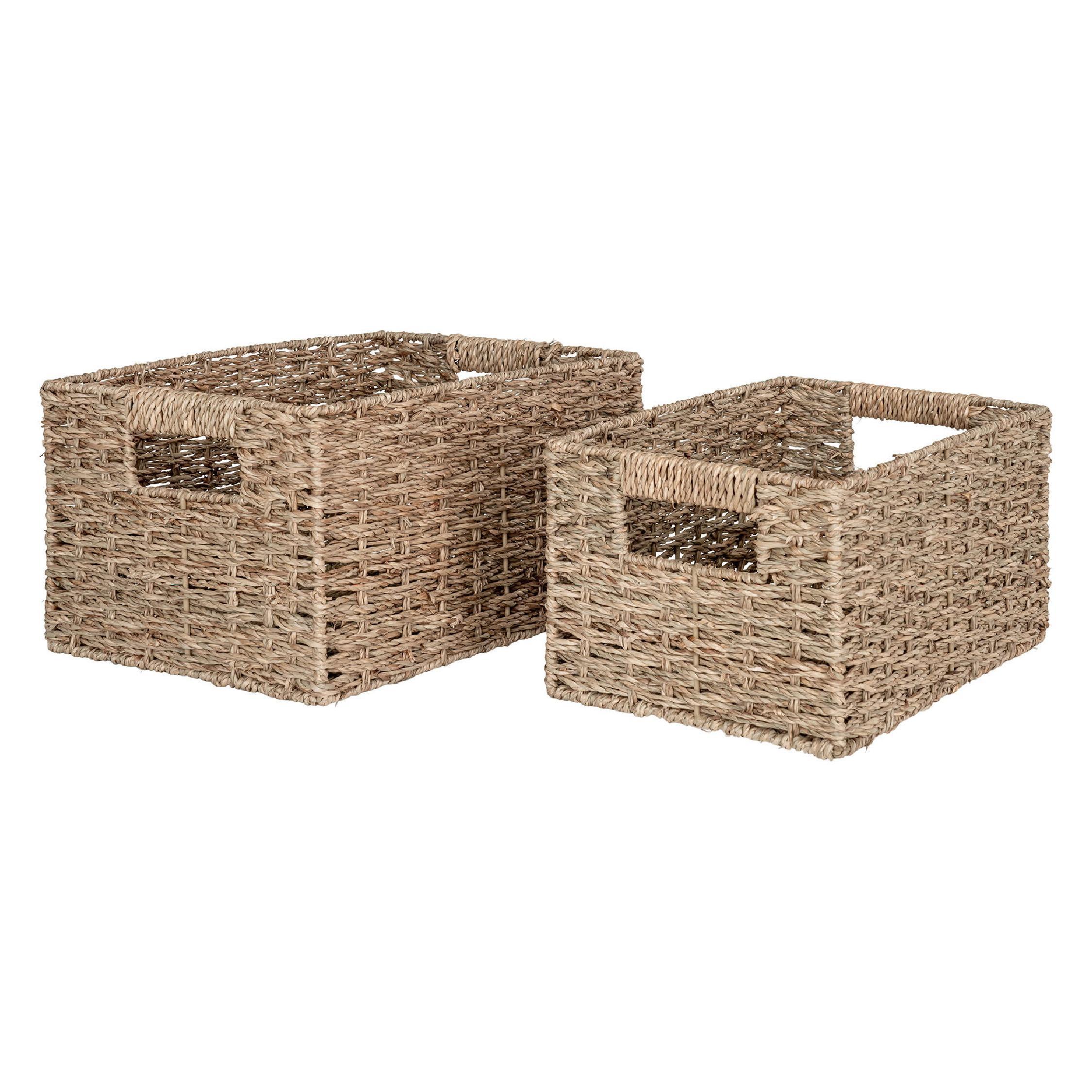 zeegras opbergmanden set van 2 afbeelding 1