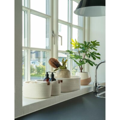 witte katoenen opbergmanden set afbeelding 6