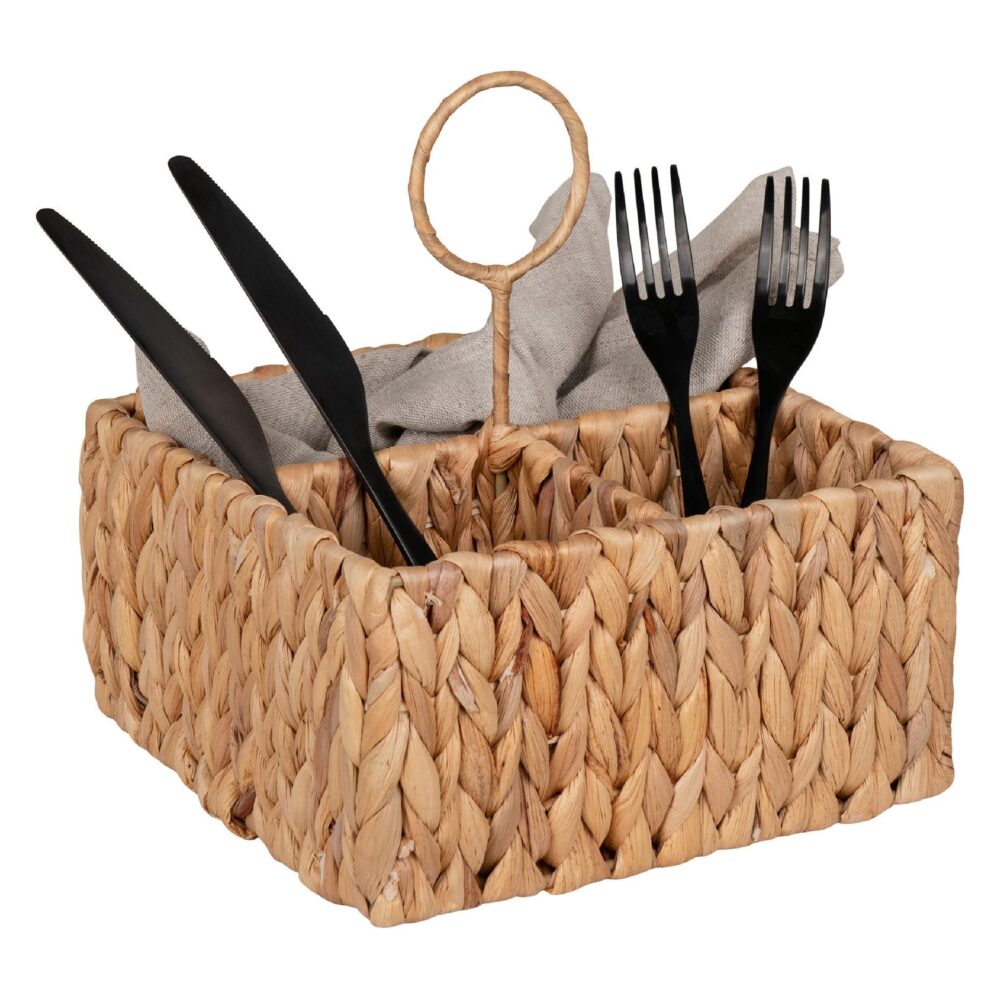 waterhyacint opbergmandje 20x20x22 afbeelding 2