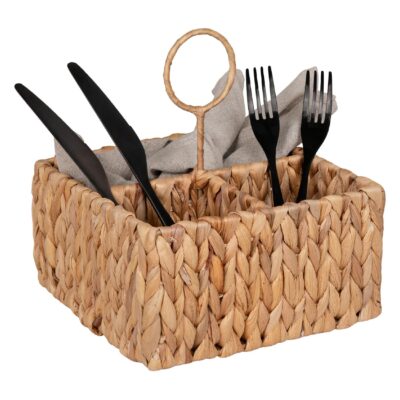 waterhyacint opbergmandje 20x20x22 afbeelding 2