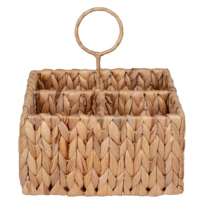 waterhyacint opbergmandje 20x20x22 afbeelding 3