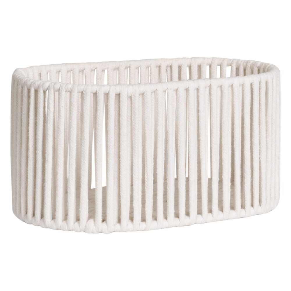 off white katoenen opbergmanden set afbeelding 2