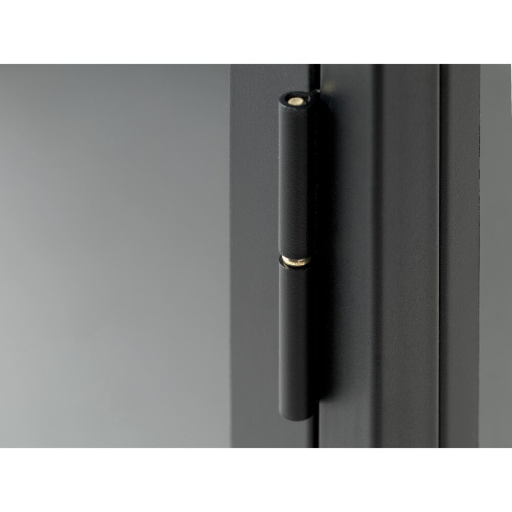 industrieel tv-meubel lowboard Maja met glazen deuren afbeelding 6