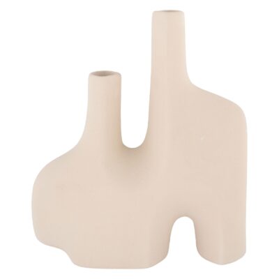keramische zandkleur vaas afbeelding 1