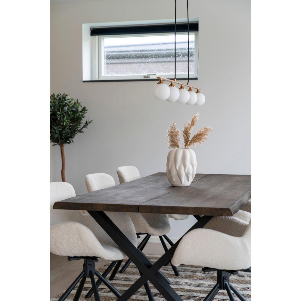 beige keramieken vaas 26 cm afbeelding 3