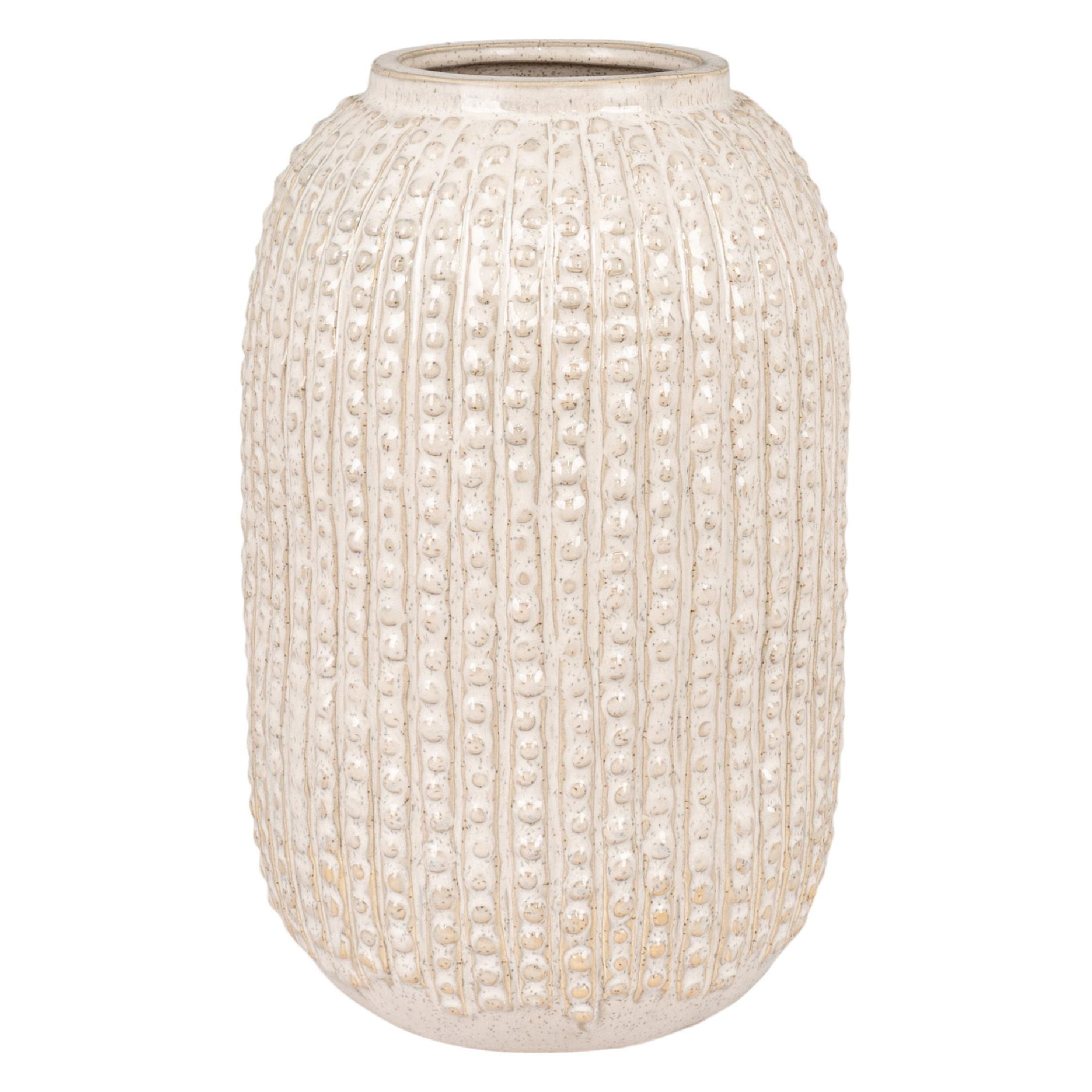 beige keramische vaas 16x25