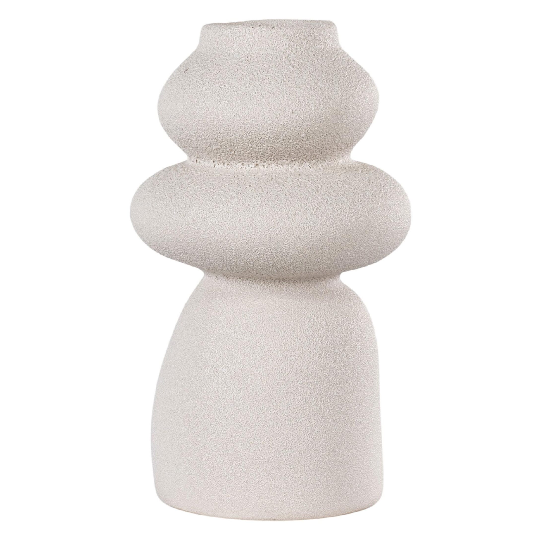 Nest of Nora Vaas &#8211; ø14,5&#215;26,5 cm Steen &#8211; Beige