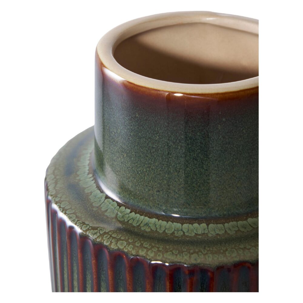 groene keramische bloemenvaas 16x30 afbeelding 2