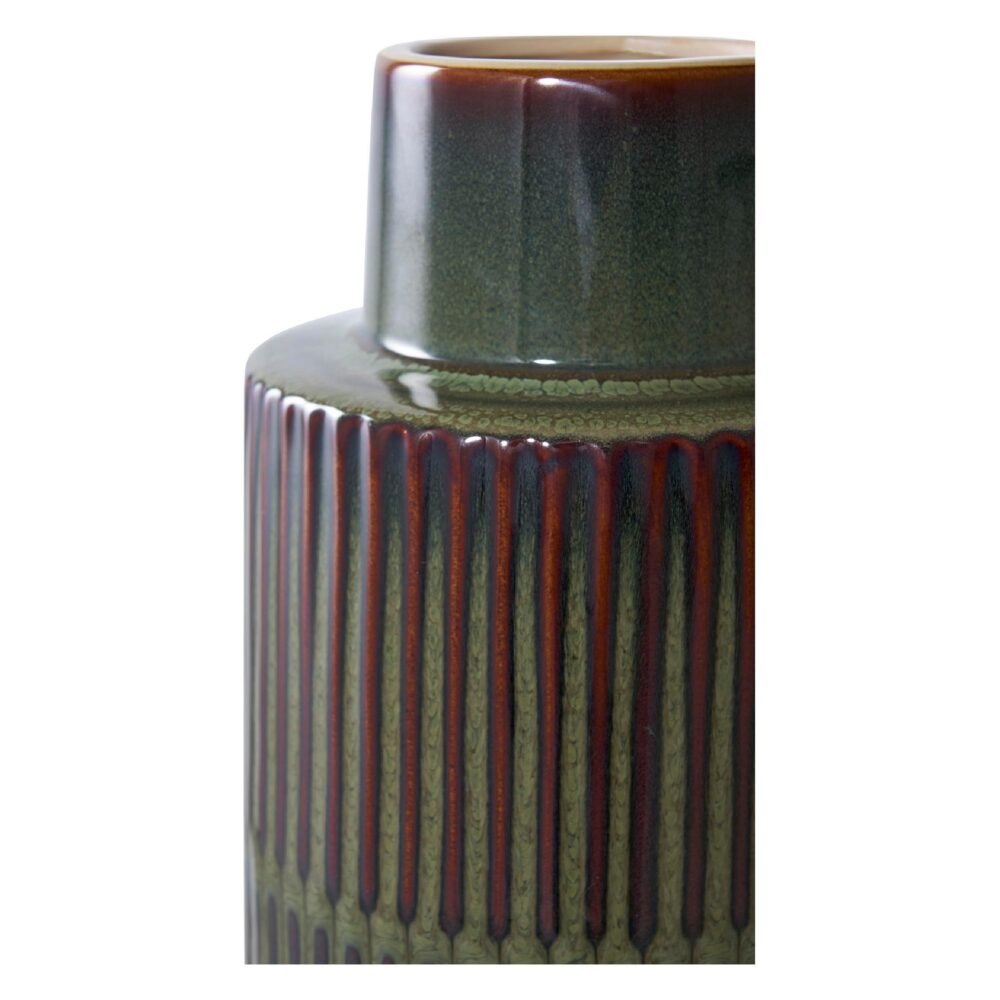 groene keramische bloemenvaas 16x30 afbeelding 3