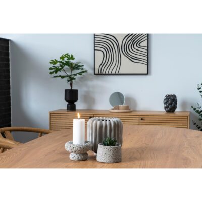 travertijn voorraadpot met deksel afbeelding 6