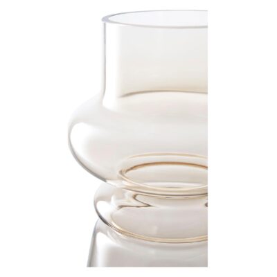 lichtbruine gerookte glazen vaas 31 cm afbeelding 2