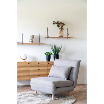 lichtbruine gerookte glazen vaas 31 cm afbeelding 5