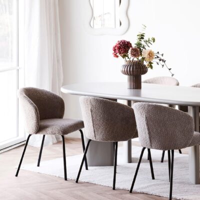 bruine mondgeblazen glazen vaas 27 cm afbeelding 3