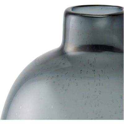 grote zwarte glazen vaas rookglas afbeelding 2