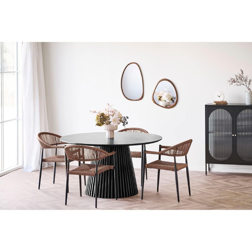 bruine beige stenen bloemenvaas afbeelding 5