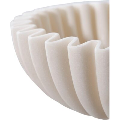 beige polyresin schaal 20 cm afbeelding 3