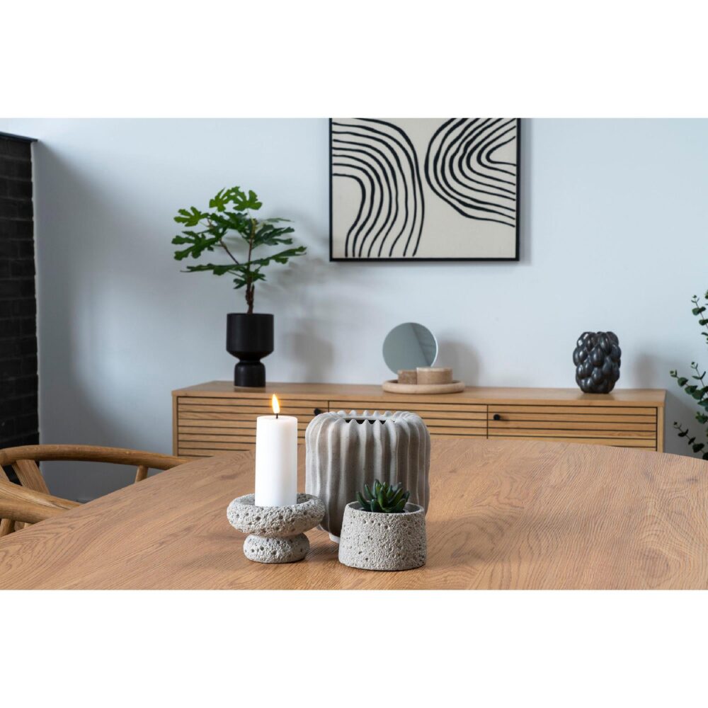 zwarte keramische bloempot 15 cm afbeelding 5