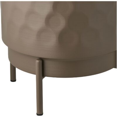 bruine metalen bloempot 21x26 cm afbeelding 3