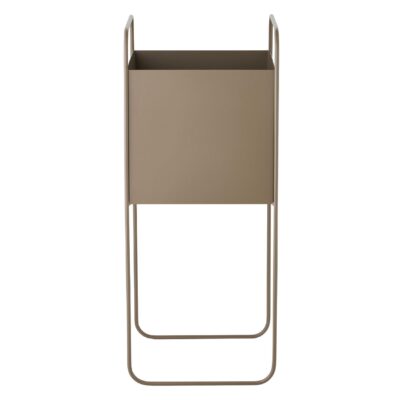 bruine stalen plantenstandaard met bloempot afbeelding 1