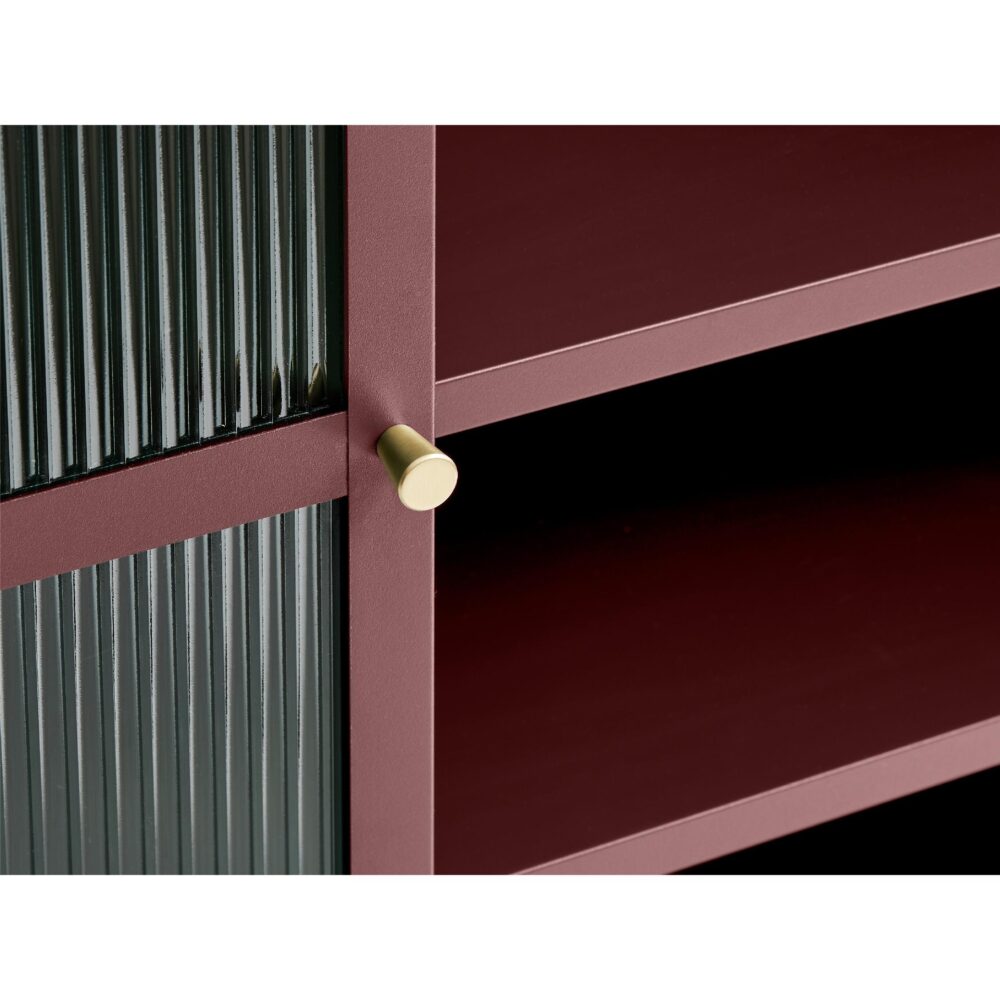 wijnrode vitrinekast Leni afbeelding 5