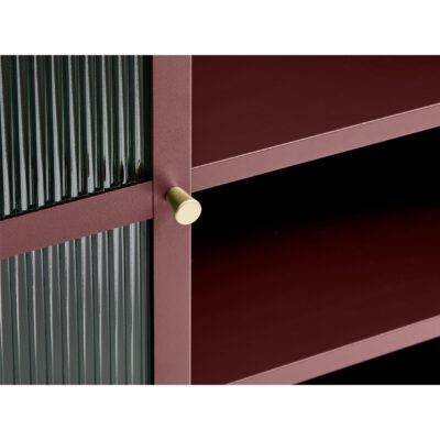 wijnrode vitrinekast Leni afbeelding 5