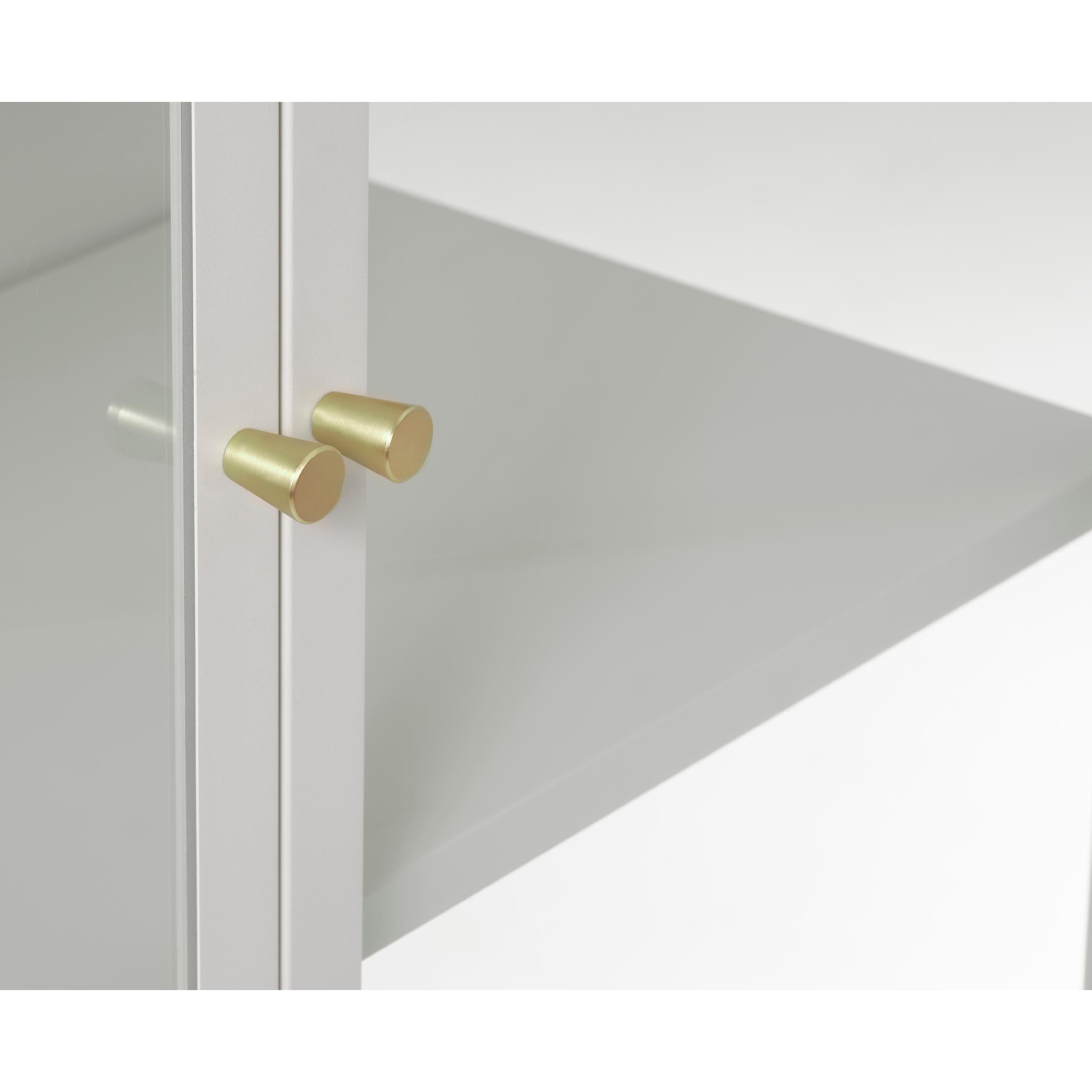 smalle metalen vitrinekast Leni wijnrood afbeelding 4