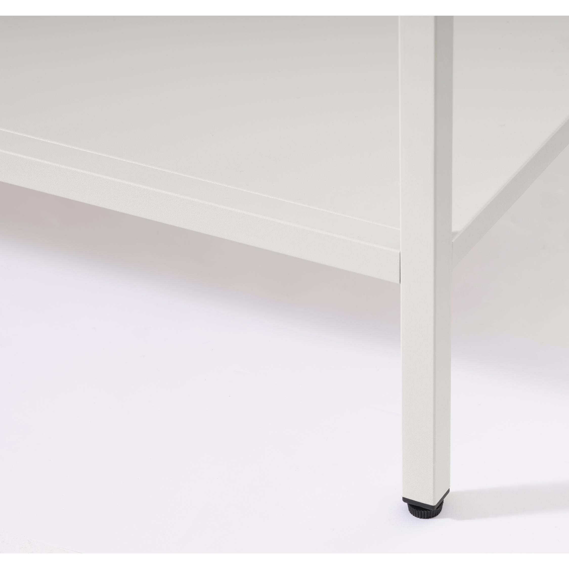 smalle metalen vitrinekast Leni wijnrood afbeelding 6