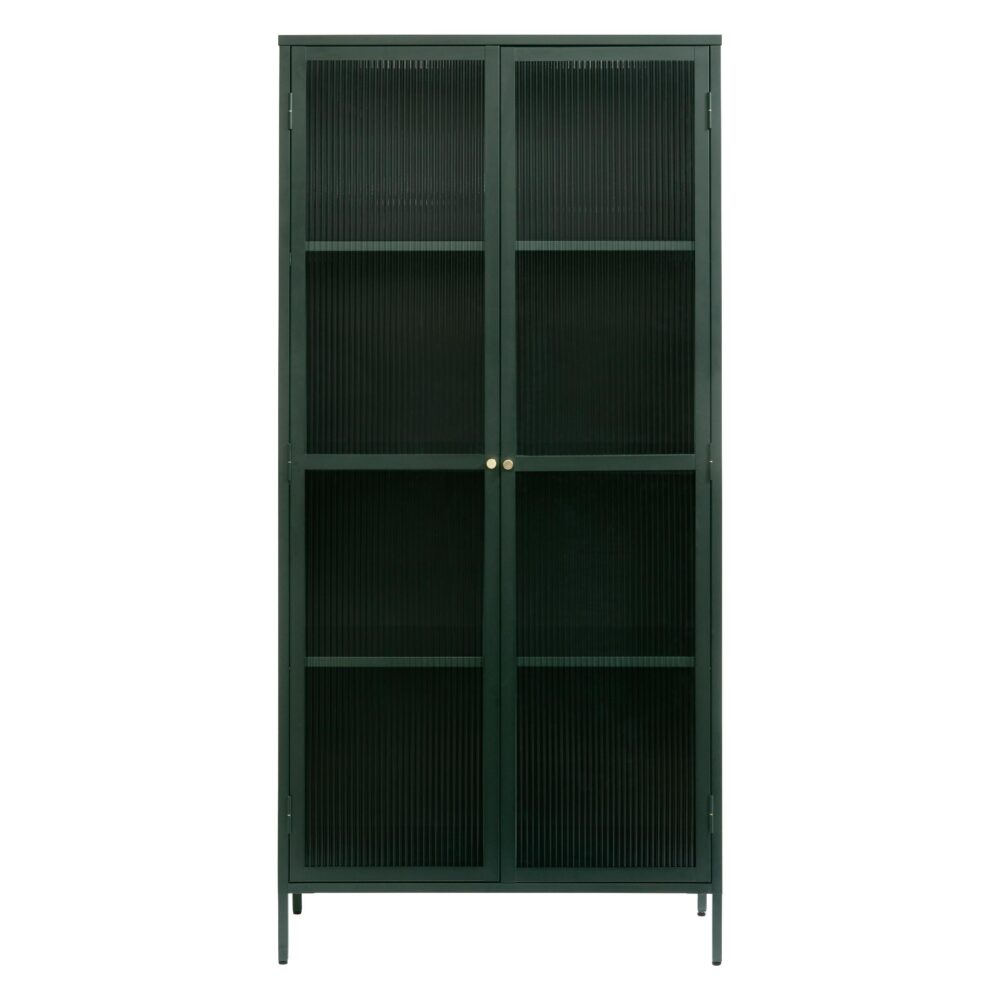 groene metalen vitrinekast Leni afbeelding 1