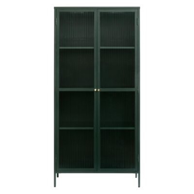 groene metalen vitrinekast Leni afbeelding 1
