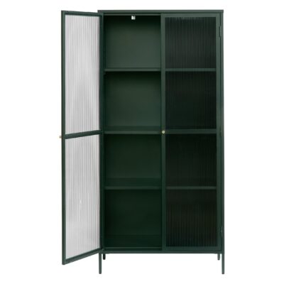 groene metalen vitrinekast Leni afbeelding 2