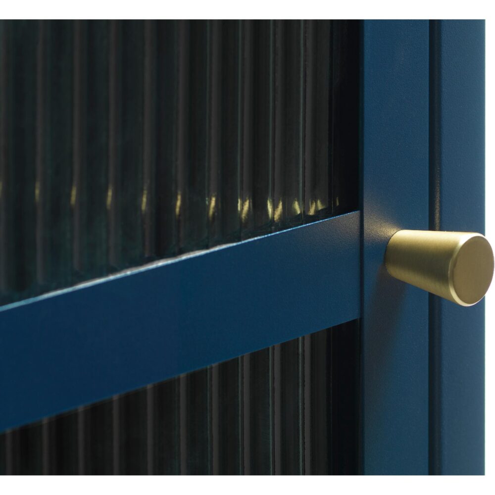 zwarte metalen vitrinekast Leni afbeelding 5