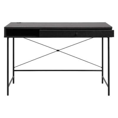 bureau Hilda zwart met lade afbeelding 5