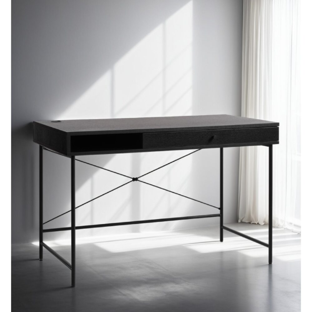 bureau Hilda zwart met lade afbeelding 11