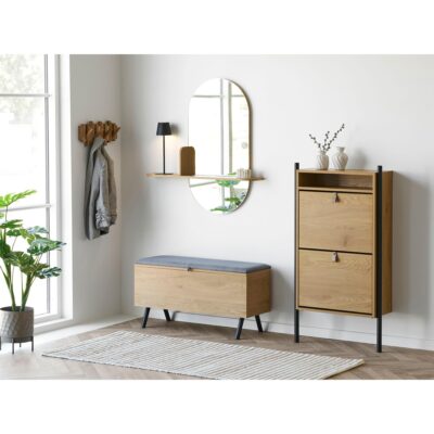 houten wandkapstok eikenlook afbeelding 7