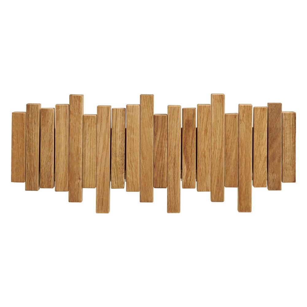 houten wandkapstok eikenlook afbeelding 3