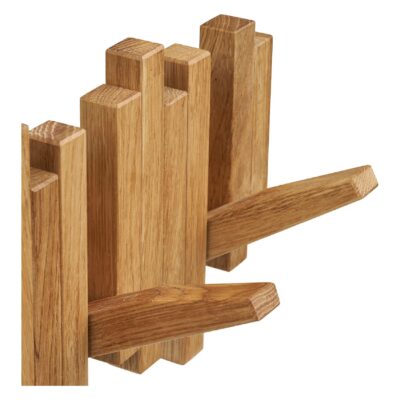 houten wandkapstok eikenlook afbeelding 4