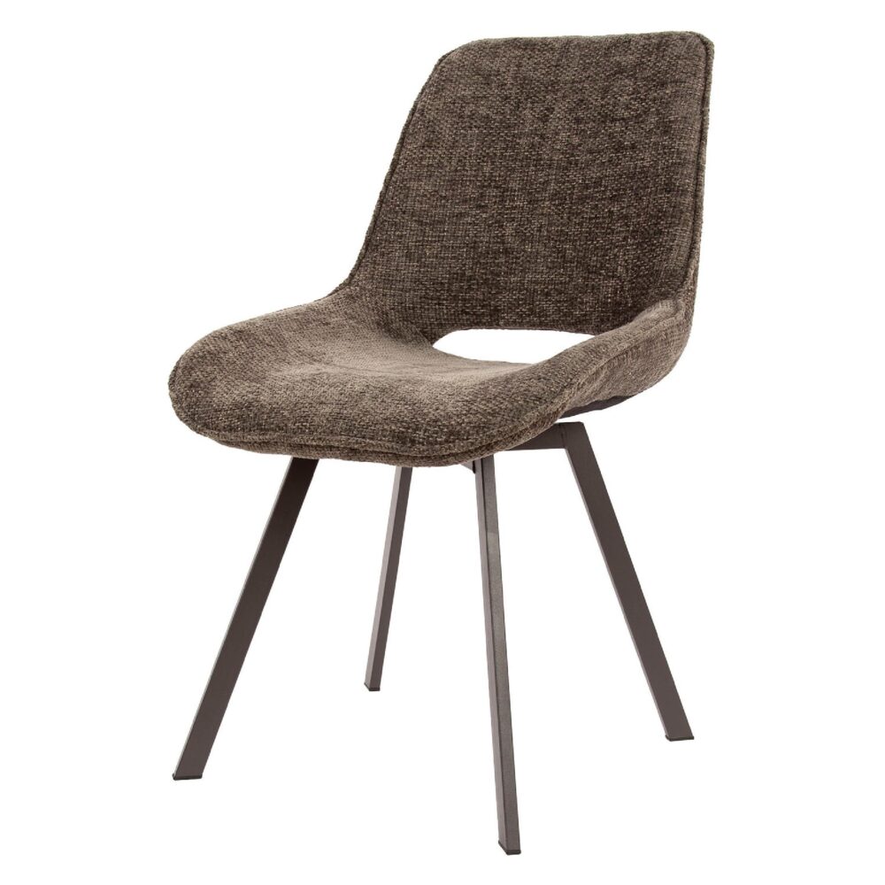 draaibare eetkamerstoelen Eldan taupe set van 4 afbeelding 1