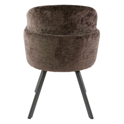 draaibare taupe eetkamerstoelen met armleuning Ami afbeelding 3