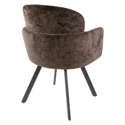 draaibare taupe eetkamerstoelen met armleuning Ami afbeelding 5