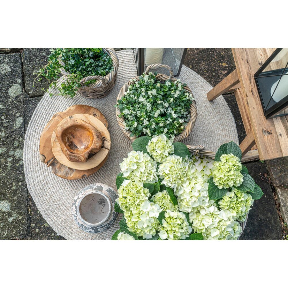 houten fruitschaal teak 40 cm afbeelding 5