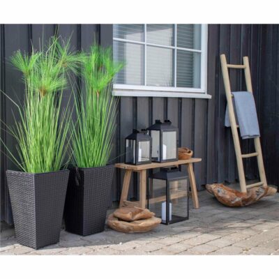 houten decoratieve ladder handdoekrek afbeelding 6