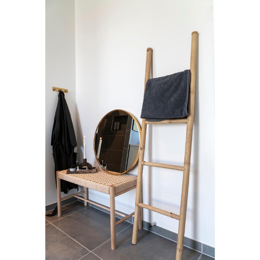 houten decoratieve ladder handdoekrek afbeelding 8