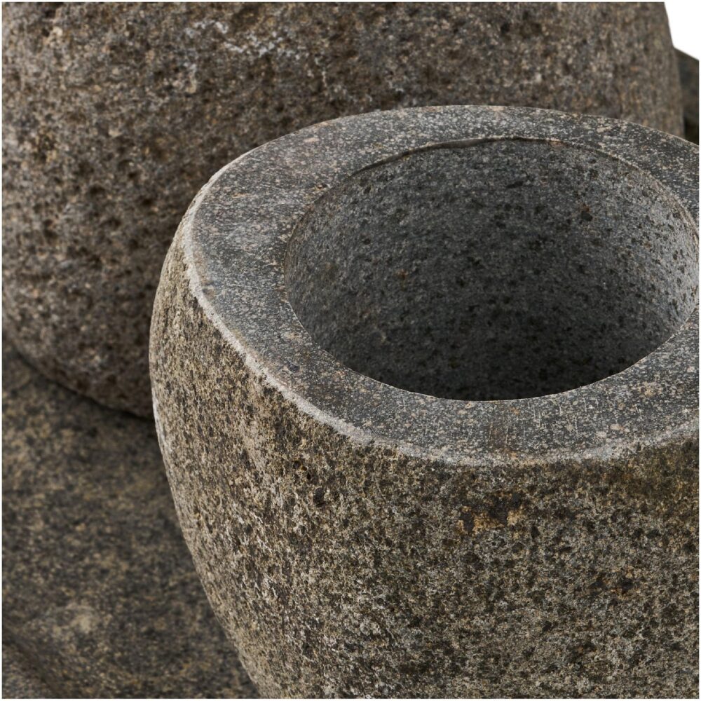 natuurstenen badkamer accessoires set afbeelding 5