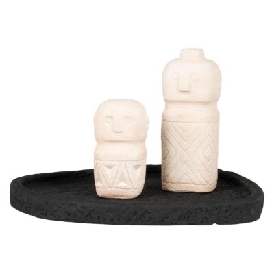 zwart vierkant betonnen dienblad afbeelding 2